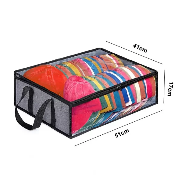 Hat Storage Bag Baseball Cap Storage Solutions Capacity Hat Organizer Bags with Sturdy Handles for Home Travel Holds Up to 40