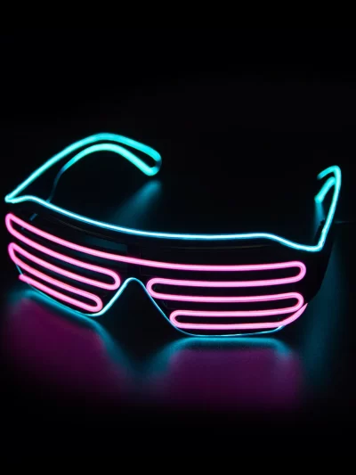Glowing Glasses LED Gafas Luminous Bril Neon Christmas Glow Sunglasses Flashing Light Glass for Party Supplies Prop Costumes New