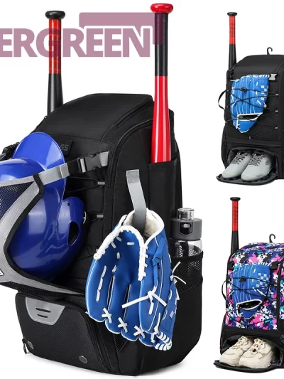 American Baseball Backpack Kits Softball Backpack Large Capacity Portable Multifunctional Sports Bag Travel Backpack