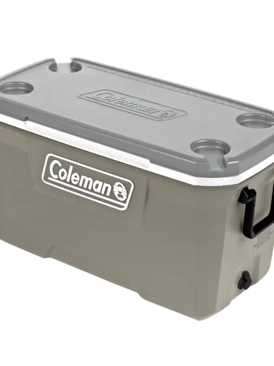 70QT Hard Chest Cooler Box Silver Ash Wheeled Multifunctional Storage Box