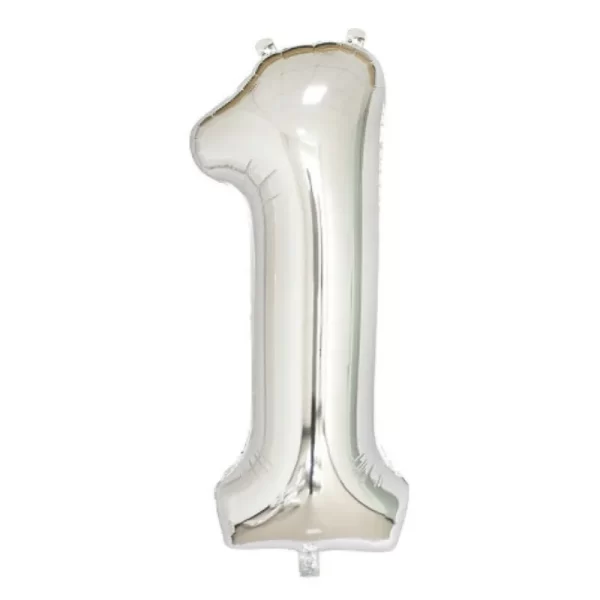 Disney 40 inch silver numeral slim body American version aluminum film balloon birthday party decoration - Image 3