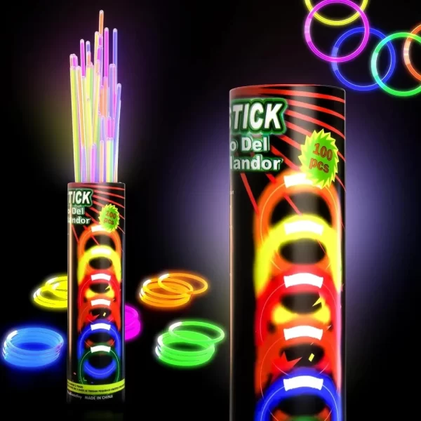 100pcs night glow party supplies with connectors, children's or adult party glow necklaces and bracelets party decoration  glow - Image 2