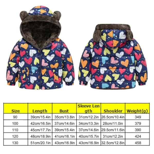 Baseball Jacket Kids Boys Winter Coat Autumn And Winter Hooded Cotton Coat Jacket Zip Up Kids Warm Outerwear Coat supplies - Image 5