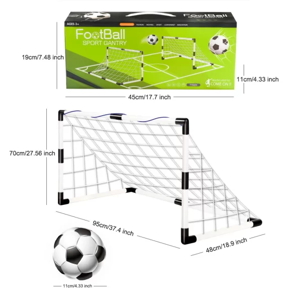 Folding Soccer Goal with Pump & Ball - Image 4