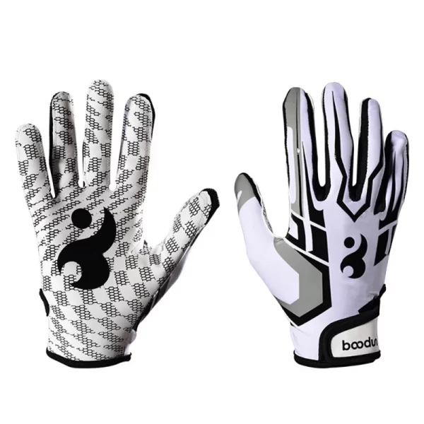Form Fitting Spandex Football Gloves - Image 3