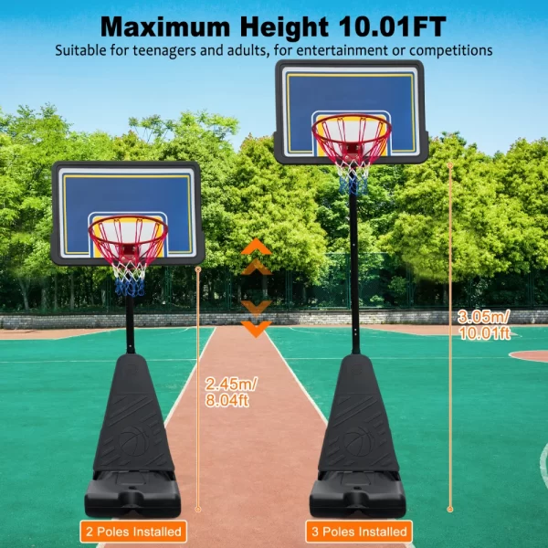 Portable Basketball Hoop for Youth Adults & Professional Match - Image 3