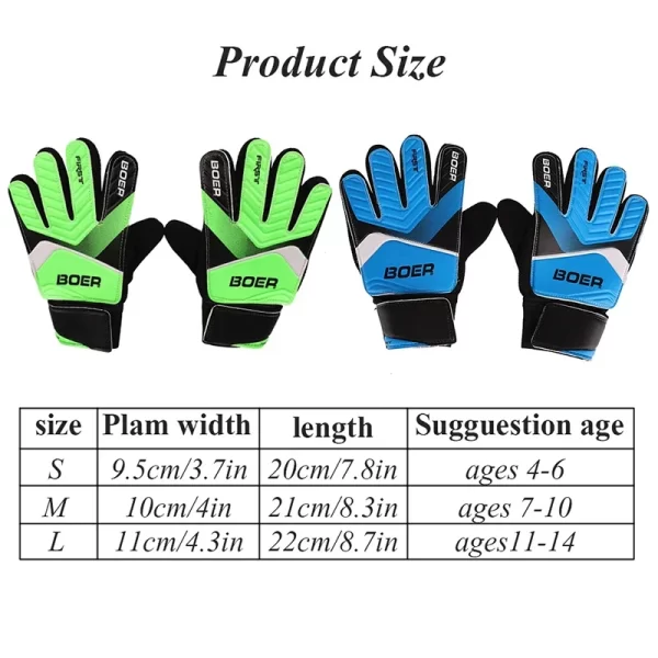 Kids Full Finger Goalie Gloves - Image 2