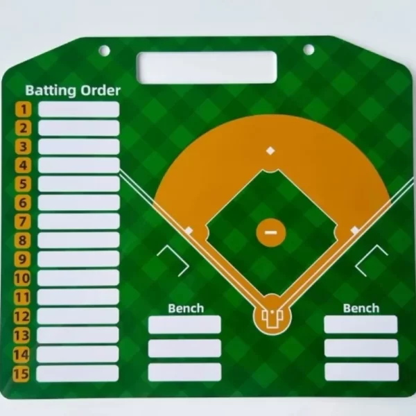Portable Baseball Tactic Board PVC Wear-resistant Softball Training Match Coaching Board Reusable Baseball Strategy Clipboard - Image 2