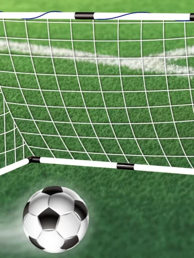 Folding Soccer Goal with Pump & Ball