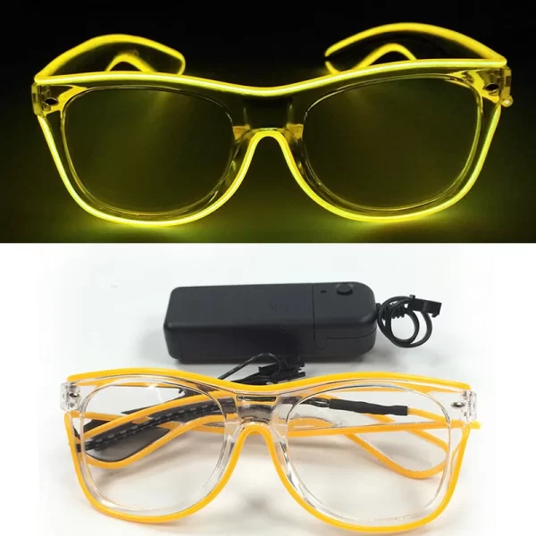 LED Neon Flashing Glasses,Glowing Glasses, Night Club,Rave, Birthday,Christmas Party Decorations, Fluorescent Glasses, Hot Sales - Image 3