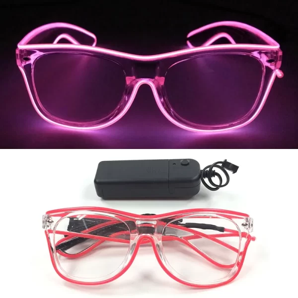 LED Neon Flashing Glasses,Glowing Glasses, Night Club,Rave, Birthday,Christmas Party Decorations, Fluorescent Glasses, Hot Sales - Image 7
