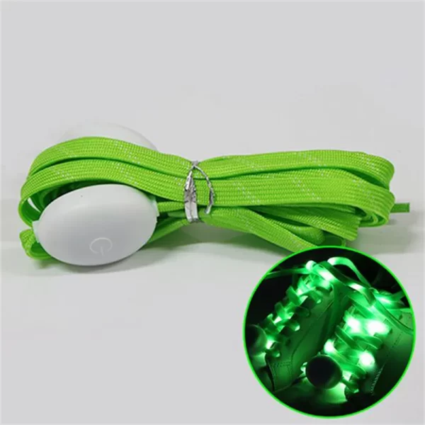 2Pcs LED Sport Luminous Shoelaces Glow Shoe Strings Round Flash Light Shoelaces Batteries No Tie Lazy Shoe Laces Party Decor - Image 7