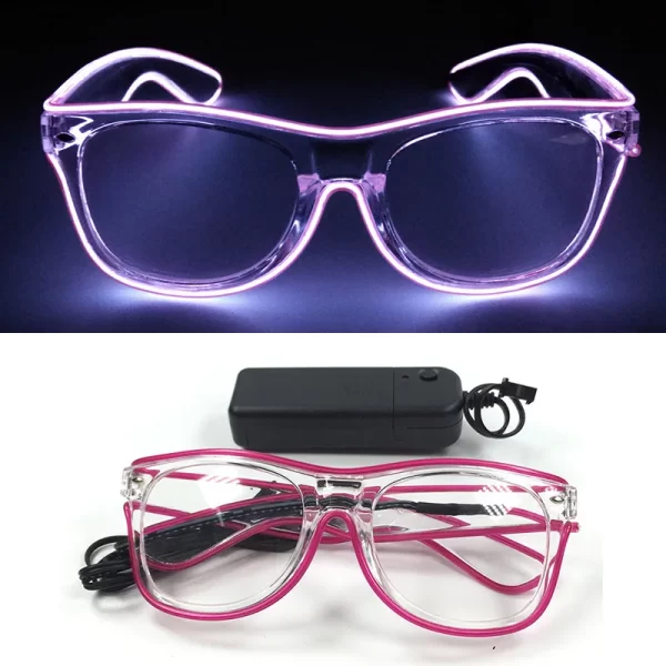 LED Neon Flashing Glasses,Glowing Glasses, Night Club,Rave, Birthday,Christmas Party Decorations, Fluorescent Glasses, Hot Sales - Image 8