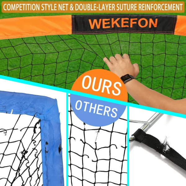 Soccer Goal 5' x 3.1' Portable Soccer Net with Carry Bag for Backyard - Image 5