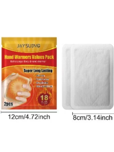 Pack of 2/20pcs Box Convenient Portable Self Heating Pads Winter Warm Pastes Hand Foot Warmers Heat Packs Cold Proof E7CB