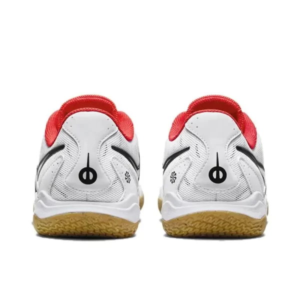 Nike Tiempo Legend 10 Academy IC Artificial Grass Wear Resistant Shock Absorption Comfortable Anti-slip Football Shoes White Red - Image 4