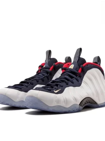 Nike Air Foamposite One White Black Red Classic Fashion Anti-Slip Breathable Men Retro Basketball Shoes Street Walking Sneakers
