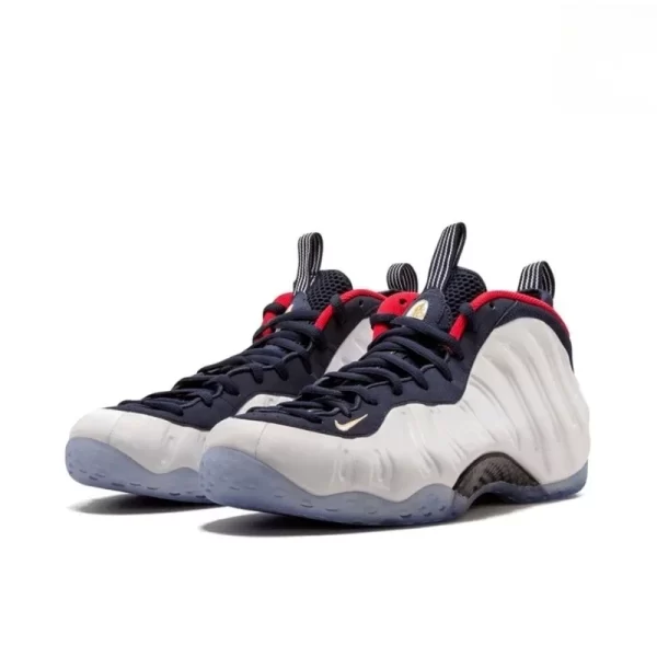 Nike Air Foamposite One White Black Red Classic Fashion Anti-Slip Breathable Men Retro Basketball Shoes Street Walking Sneakers