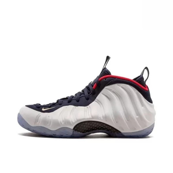 Nike Air Foamposite One White Black Red Classic Fashion Anti-Slip Breathable Men Retro Basketball Shoes Street Walking Sneakers - Image 2